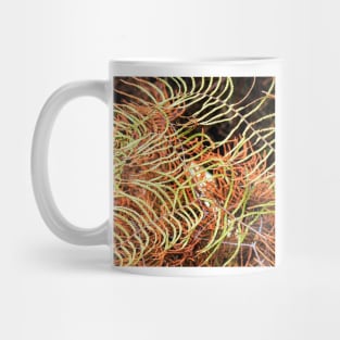 Patterned Fern Leaves and Branches Mug